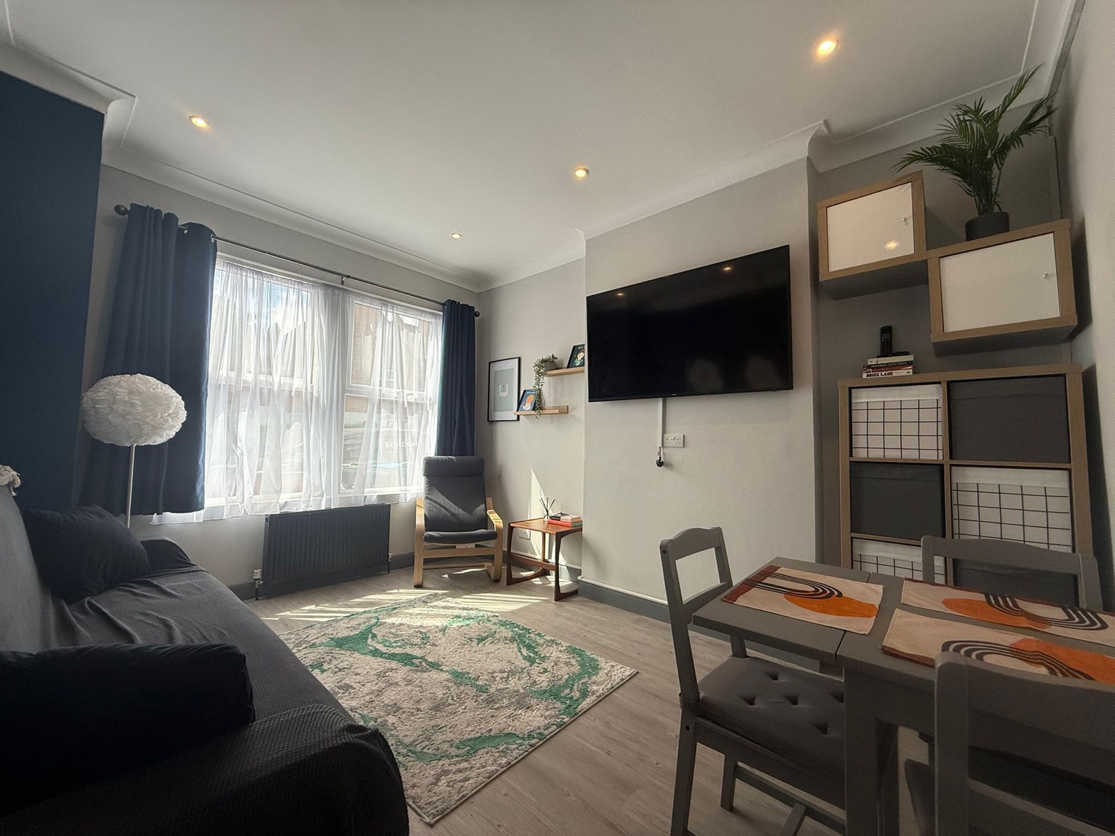 The living and dining room at Northborough House, one of our Croydon homes